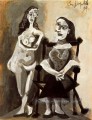Nude debout et Femme Sitting 3 1939 cubisme Pablo Picasso